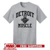 DETROIT MUSCLE DEPT KLASICKÉ ŠEDÉ TRIČKO Tigers Lions Pistons Motor Wings Tričko Unisex
