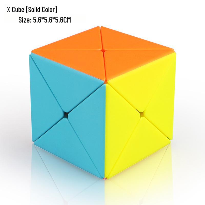 Qiyi 3x3 Zauberwürfel und Pyramide Ahornblattform Rotationsspielzeug Set für die frühe Bildung von Kindern