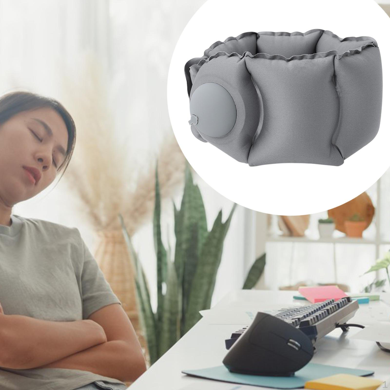 

Надувная дорожная подушка с регулируемой шеей для самолета, автомобиля, дома, темно-серая темно-серого