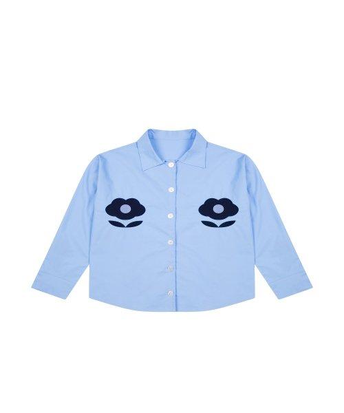 

[Poly] Garden PJ Shirts Blue [Shipped from Korea] 100% Authentic Blue - S