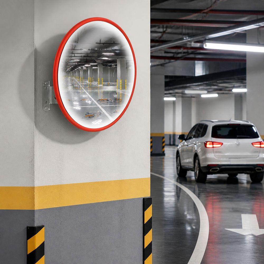 30cm Diameter Convex Safety Mirror Hemispherical Traffic Safety Mirror Corners