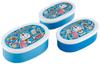 Skater Bento Box with Doraemon Set of Storage Made In Stickers, 860ml, 3, Self-Sealing Containers, Japan, SRS3SAG-A