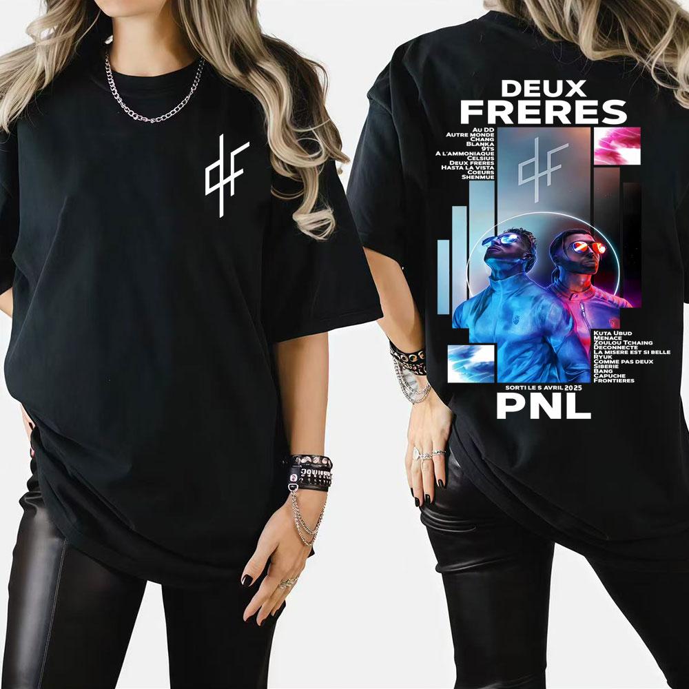 

French Rapper Graphic T-shirt From Le Monde Chio PNL Men s and Women s Album Punk High-quality Cotton Top From Hip Hop Harajuku S