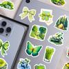 56PCS Green and Healthy Life Graffiti Stickers, Fresh Literary and Creative Notebook Stationery, Luggage Stickers