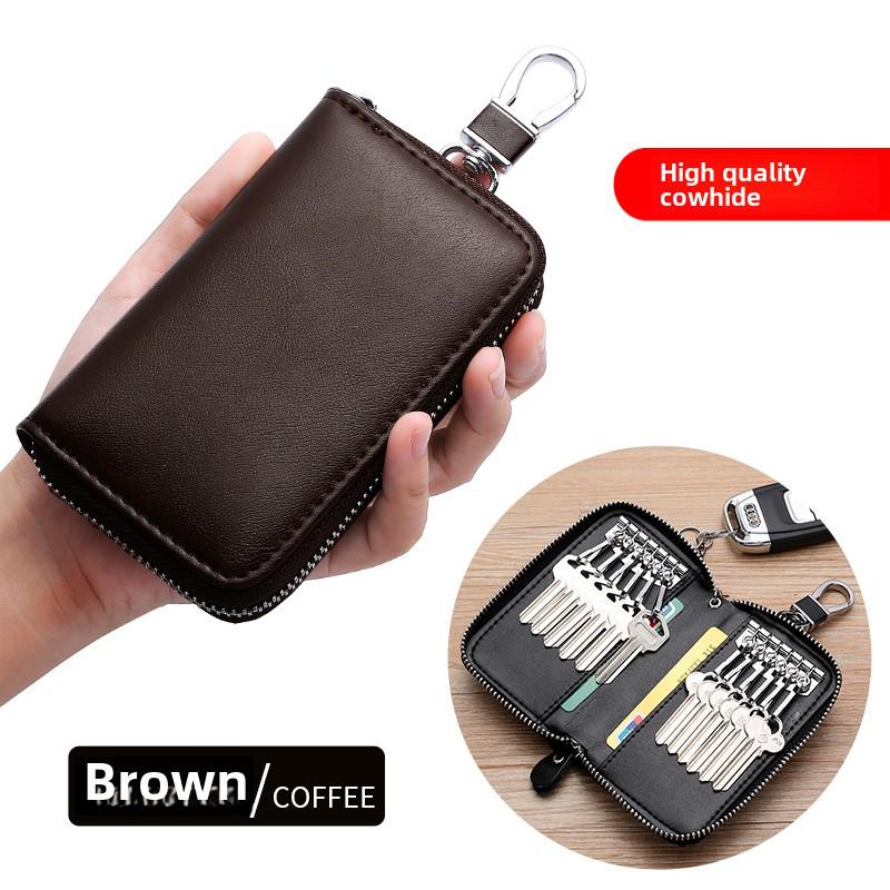 

«Мужская многофункциональная сумка для ключей из натуральной кожи большой вместимости 2023 года»