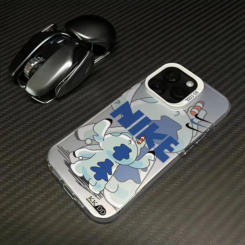 

Stitch Cartoon iPhone Case for Models 13Pro, 14, 15Pro, 16, and 17 - Trendy Back View Design XS Max