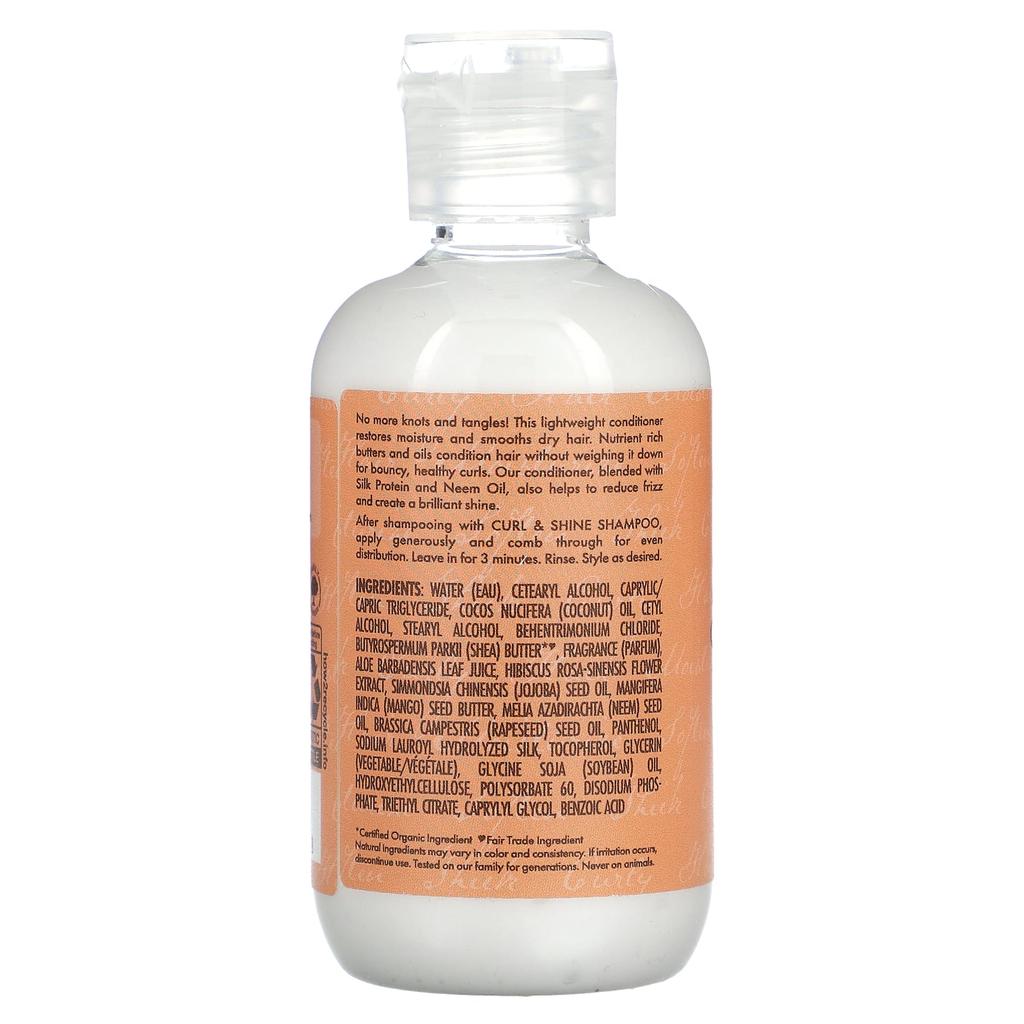 Curl & Shine Conditioner, Thick Curly Hair, Coconut & Hibiscus, 95 Ml (3.2 Fl Oz)