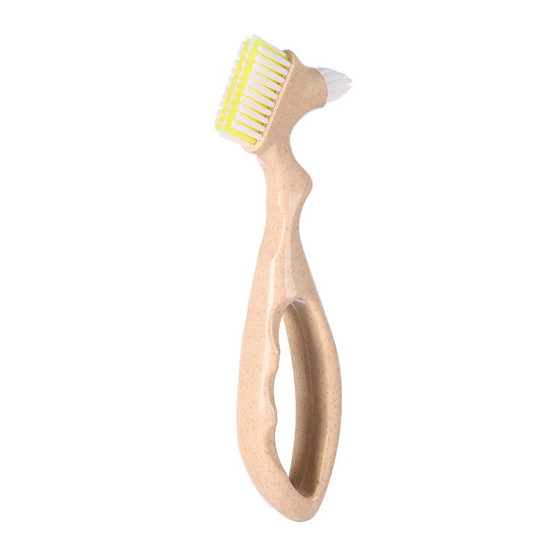 Denture Toothbrush with Dual Heads, Hard Bristles for Deep Cleaning, Eco-Friendly Biodegradable Materials, Free Shipping