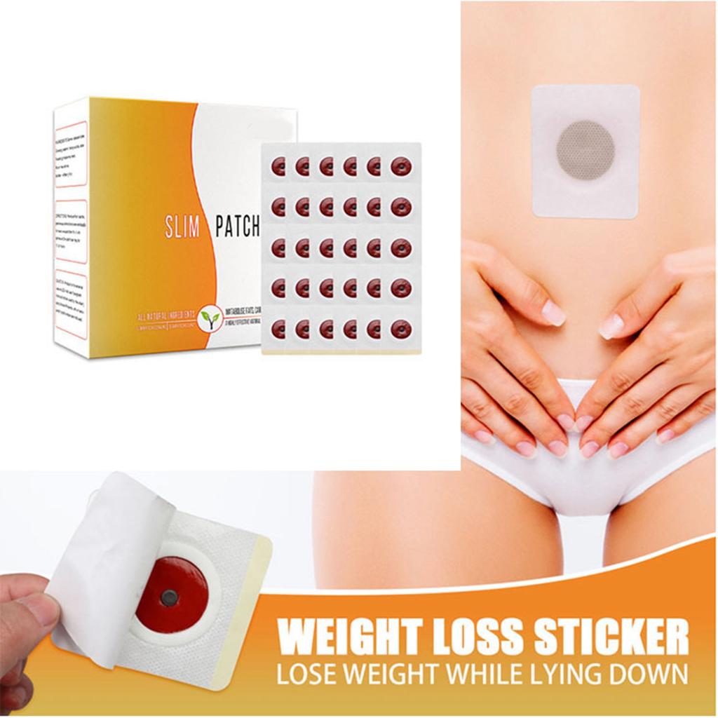 50 Stück Bauchpflaster Slim Sicherheit Gesund Bauch Magnetknopf Paste zum Schlafen Abnehmen