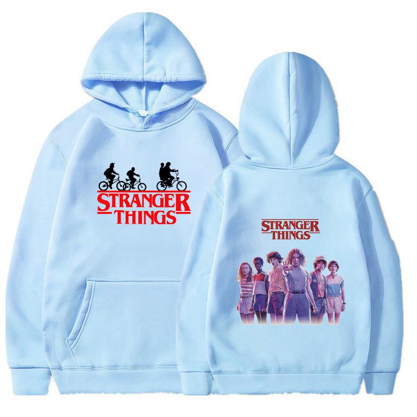 Men's and Women's Fleece Sweater Jumper Hoodie Anime hoodieStranger Things4