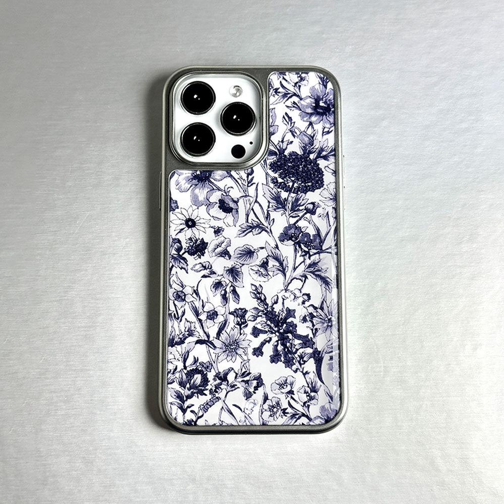 Full Screen Small Flower Suitable for IPhone16pro Mobile Phone Case Apple 15 Protective Case 14pro Electroplating 13pro Niche
