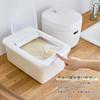 Sanko Plastic Rice 5kg with Measuring White Japanese-made Bin/Container, Capacity, Cup,