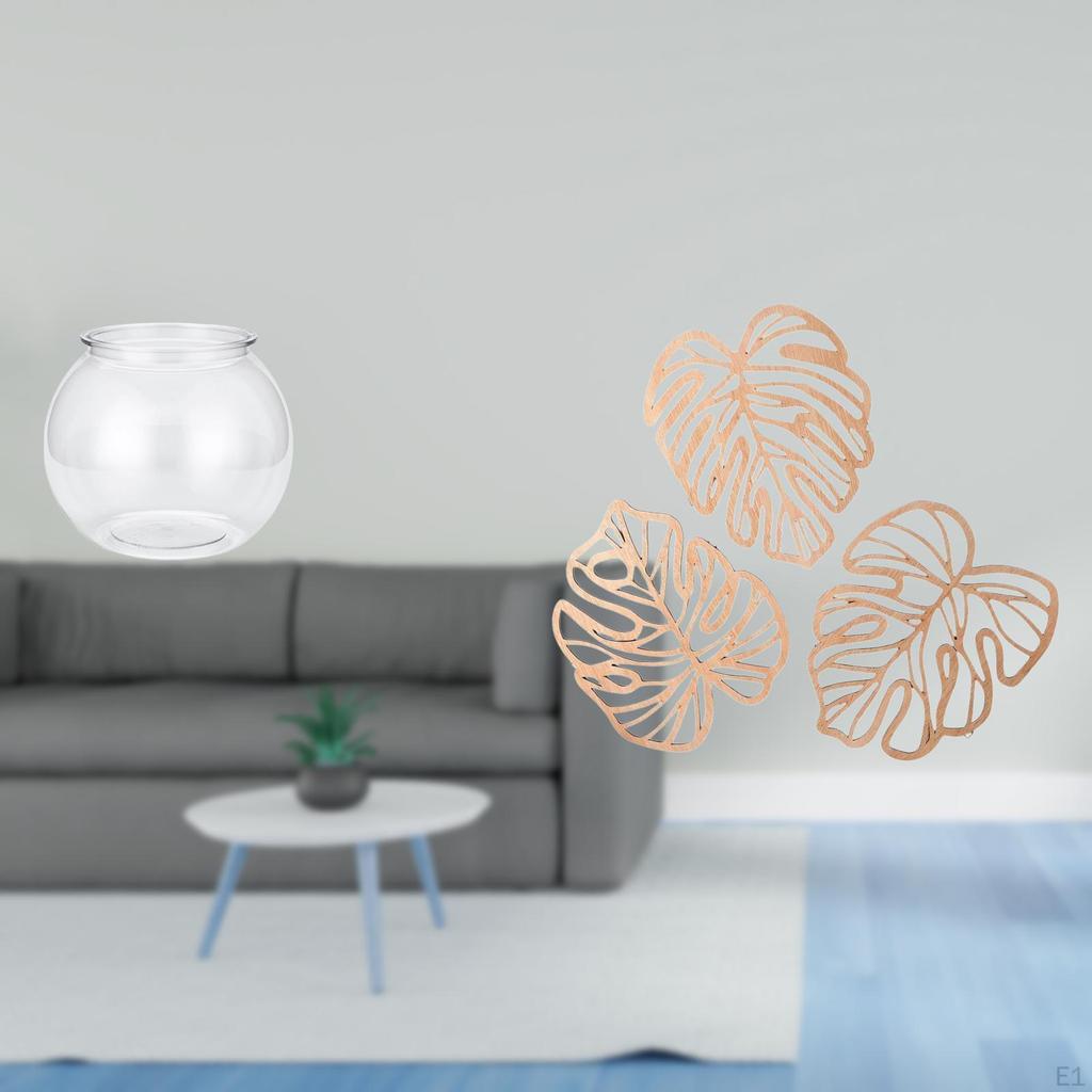 Transparent Small Fish Tank Clear Household Ornament DIY Bowl Vase Table Bedroom Desktop Living Room