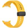 Silikon Uhrenarmband Ersatz Magnetische Faltbare Schnalle Armband Atmungsaktives Armband für Samsung Galaxy Watch 8/8 Classic