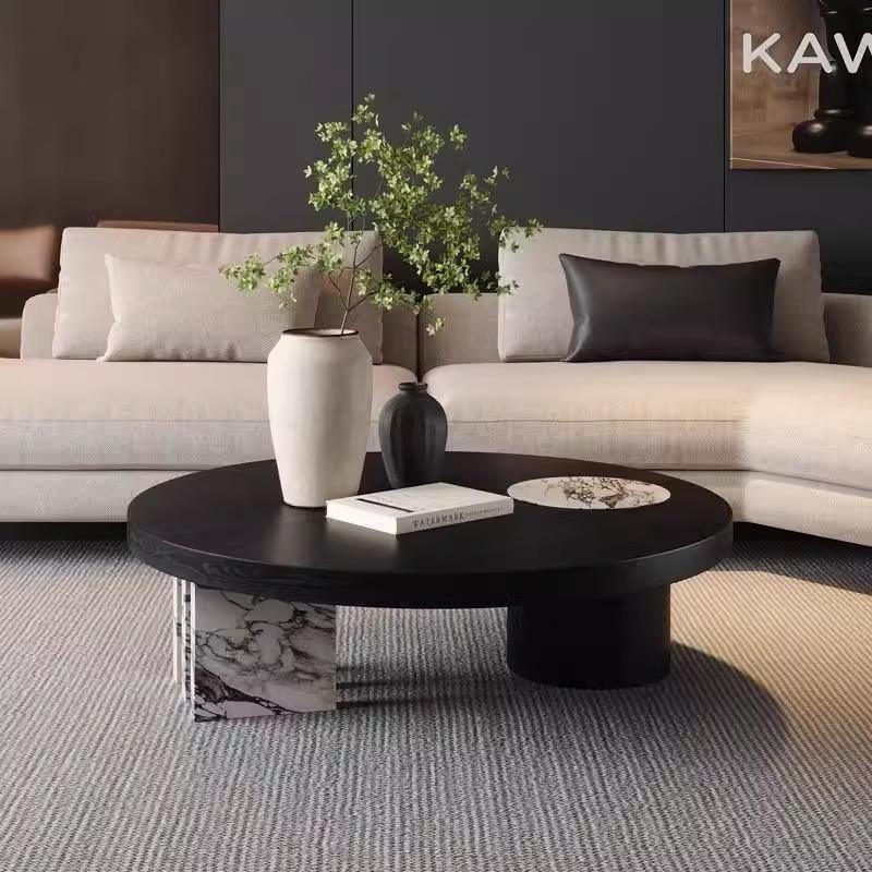 кофейный столик из каменной плиты комбинация гостиная современный простой высококачественный маленькая квартира кофейный столик