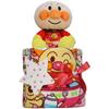Eine luxuriöse einstöckige Anpanman-Windeltorte mit Pampers-Klebeband, Größe M, perfekt für Mädchen.