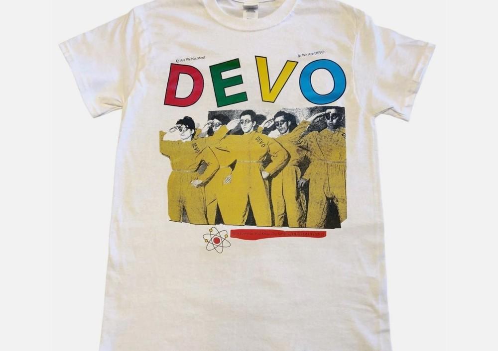 

Remake Devo 90s Rock band White short sleeve Unisex T shirt Unisex T-Shirt S