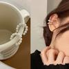 Charm Pearl Beaded Ear Cuff Clip Earrings for Women Fake Piercing Bone C-shaped Pendientes Without Puncture Fashion Jewelry Gift