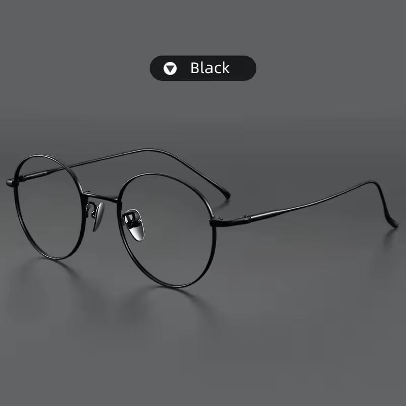 

Retro Pure Titanium Prescription Glasses Men Square Anti Blue Light Photochromic Progressive Eyewear Optical Myopia Eyeglasses Single Version&1.56&Anti Blue Ray чорний