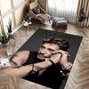 Custom personalization Johnny Hallyday Area Rug - Perfect For Kitchen, Bathroom,Laundry Room Decor Large Size Available,Gift All Seasons