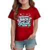 Kids Back To School Graphic T Shirt Casual Short Sleeve Crew Neck Tee for Boys and Girls Comfortable Fit Lightweight Fabric