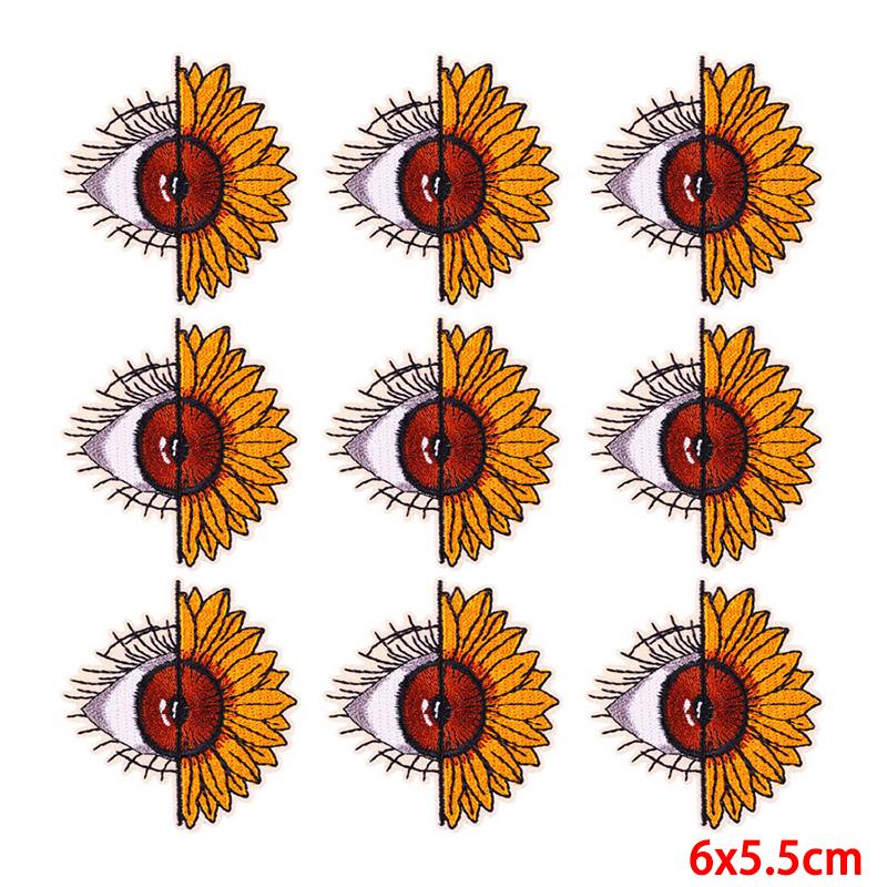 10 Pcs/lot Wholesale Embroidery Patch Iron On Patches For Clothing Patches On Clothes Jackets Decor Applique Sew Supplies