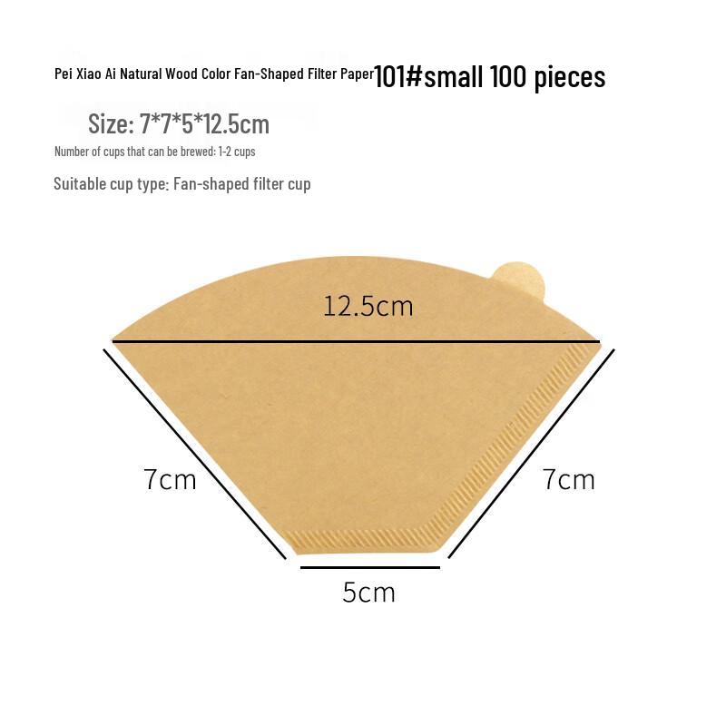 Fan-Shaped Coffee Filter Papers