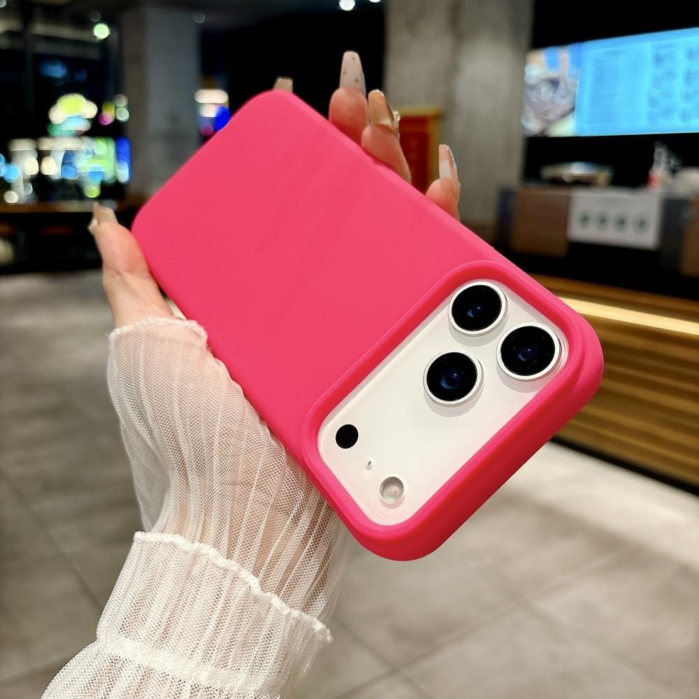 

Candy Color Frosted Large Pore Liquid Silicone Phone Case For iPhone 17 Air 17 Pro Max Soft Independent Button Full Bumper Cover iPhone Air