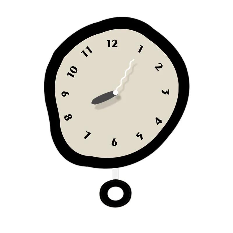 

Скандинавские настенные часы для ресторана Ins Celebrity Clock для гостиной, спальни, супер-тихой гостиной 28x30cm