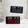 Large LED Screen Digital Clock With Double Mount Design 2 Alarms Quiet Operations For Home Office Bedroom Decors