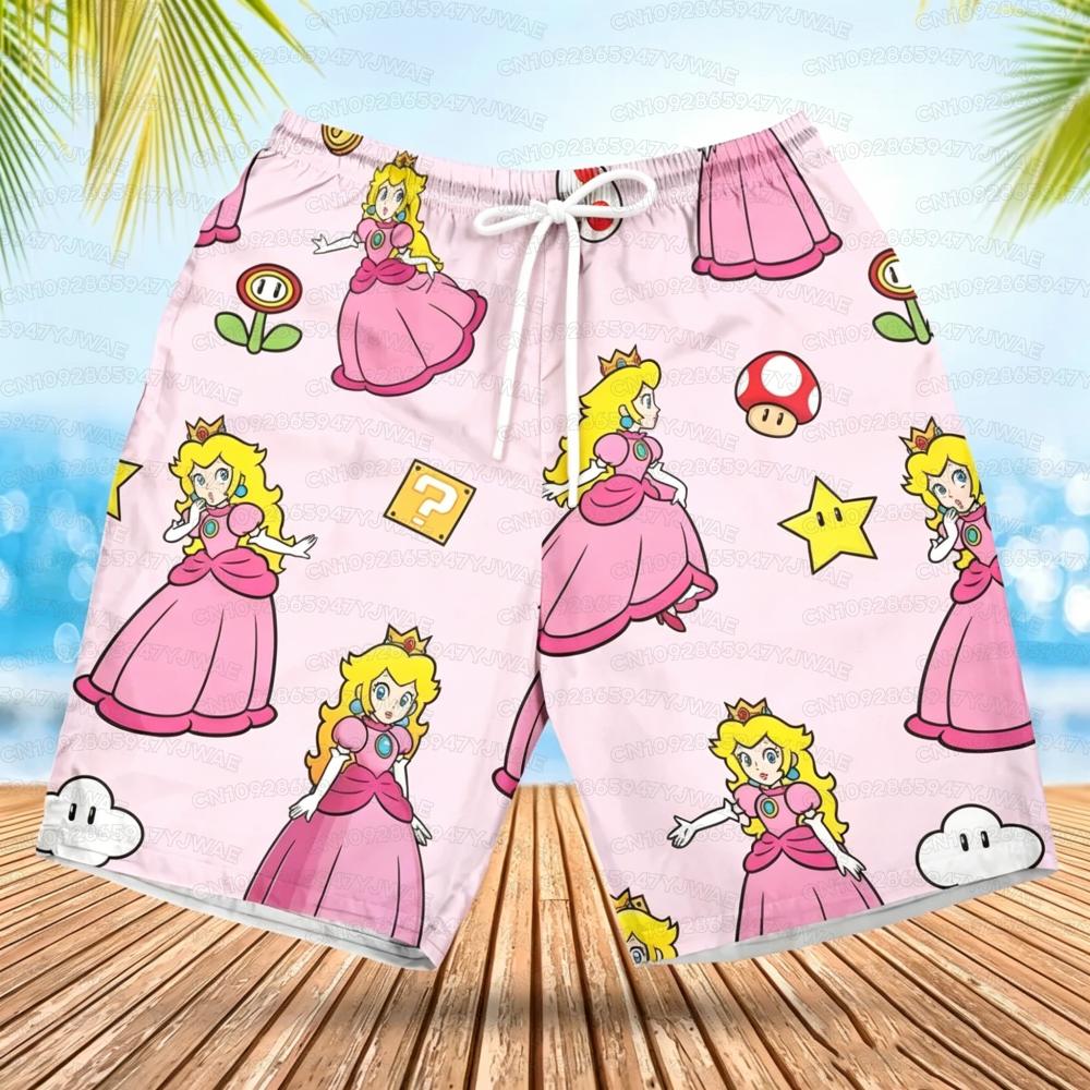 Summer Men's Women's Quick-Drying Beach Shorts Luigi Yoshi Printed Shorts for Beach Swimming Pools Gyms and Outdoor Sport