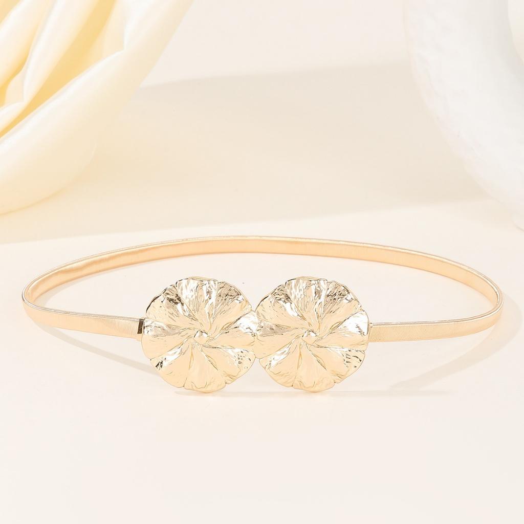 Metal Spring Belt Women'S Dress Shirt Sweater Elastic Elastic Waist Chain Waist Seal