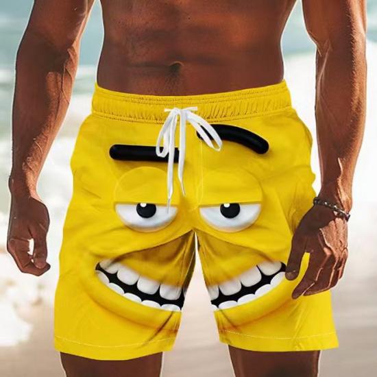 Bañadores de Playa para Hombre para Vacaciones en la Playa con Estampados Divertidos, Pantalones Cortos Deportivos, Pantalones Casuales