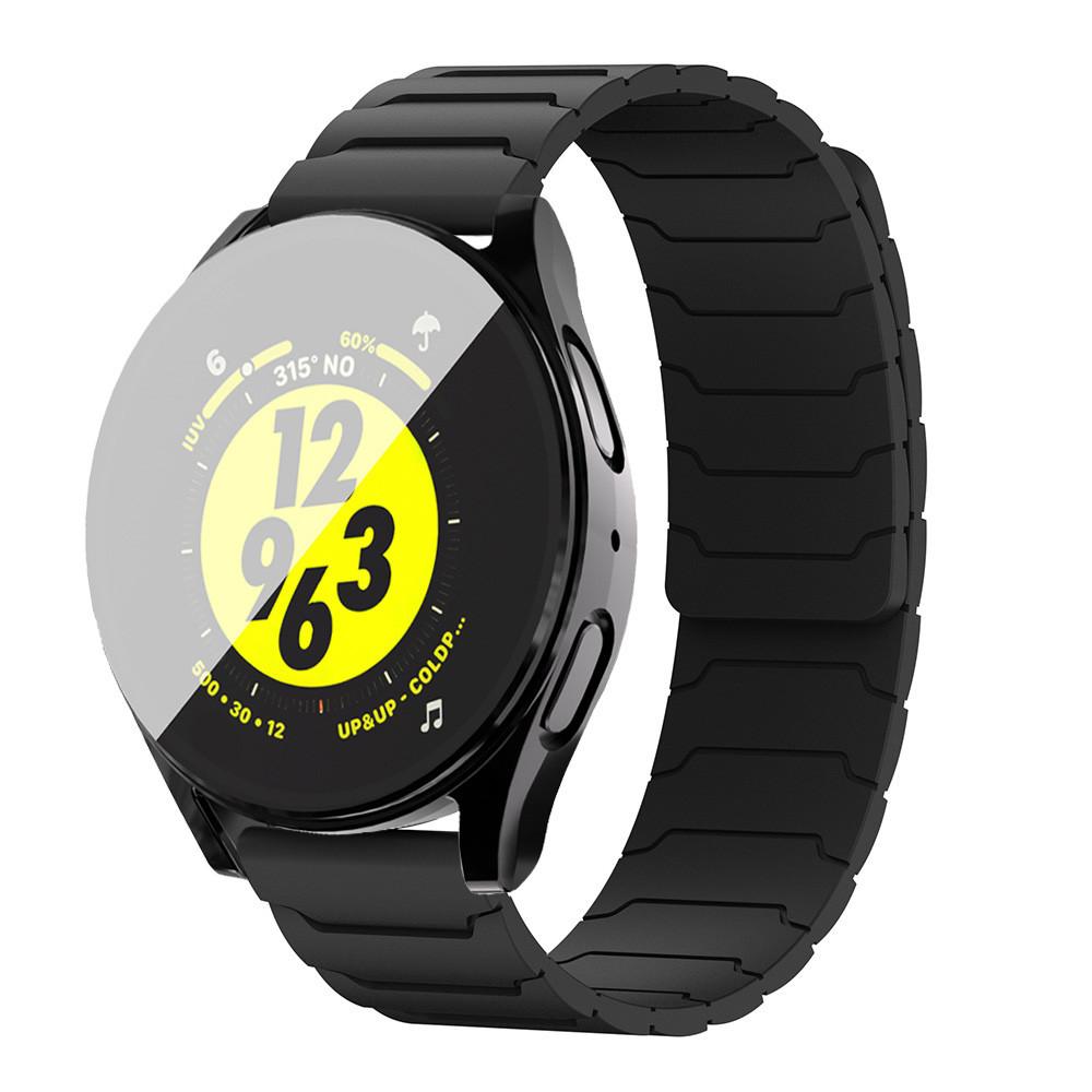 Full TPU Case+Strap for Samsung Galaxy Watch 7 6 5 4 40mm 44mm Magnetic Silicone Strap+Protector Cover for Galaxy Watchband