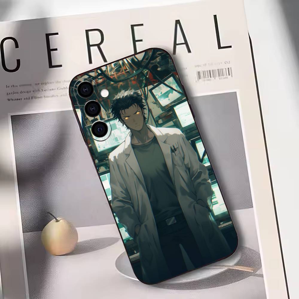 

Steins Gate Rintaro Okabe Phone Case For Samsung Galaxy A73,A72,A71,A70,A53,A52,A51,Soft Silicone Black Cover Samsung a22 4g