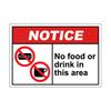 Prohibition Signs for Smoking Eating and Drinking Wall Stickers Door Bedroom Living Room Creative Waterproof Decoration Decals Sticker M231