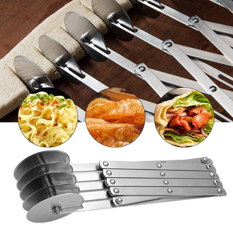 Pizzaschneider mit Rad-Designs Ergonomischer Edelstahl-Pizzaschneider Radschneider für schnelles Schneiden