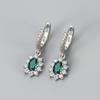 925 Silver Earrings For Women Trendy Heart Star Zircon Earring Jewelry Prevent Allergy Party Accessories Gift