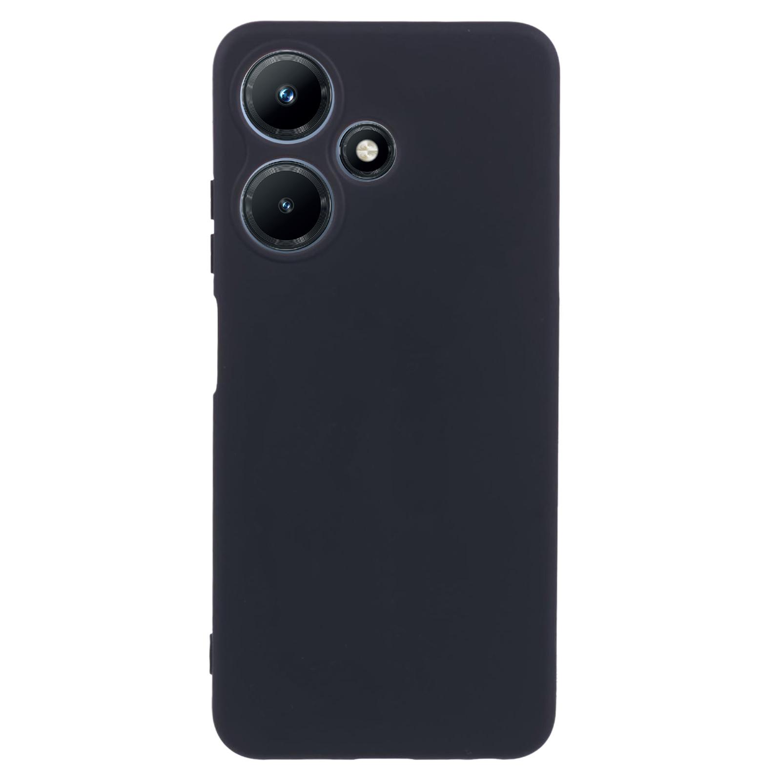 

Чехол для Infinix Hot 30i Жидкий силикон 2.0мм Арочная кромка ТПУ Чехол для телефона Black