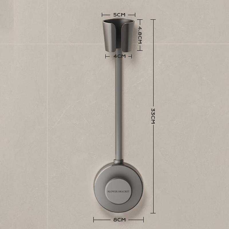 

Powerful Suction Cup Hair Dryer Stand Bathroom Shelf Bathroom Organizer Shower Organizer No Need To Hold By Hand Hanging Rack A1
