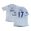 Retro Fußballtrikot Real Madrid Barcelona Man Utd City Argentinien England Tottenham Benutzerdefinierte Nummer Gestickt Bambus