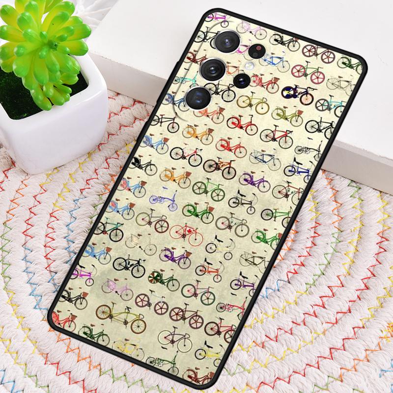 BIKE CYCLING art soft Phone Case for Samsung Galaxy note 10 pro S26 Ultra S23 S24 FE S25 S21 S22 PLUS shockproof Cove
