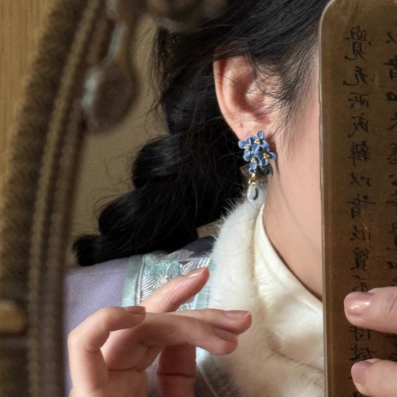 Ethnic Style Exquisite Qipao Flower Earrings