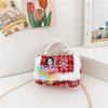 Butterfly Knot Stylish Girls Handbag Pearl Shoulder Bag For Children With Design Cute