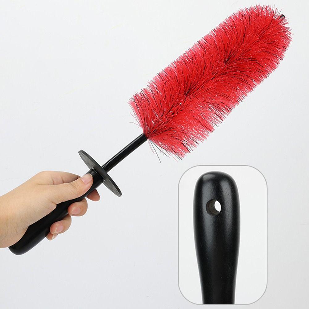 Soft Bristle Car Wheel Wash Brush Non-Scratch Soft Bristle Wheel Rim Brush  Motorcycles Car Truck