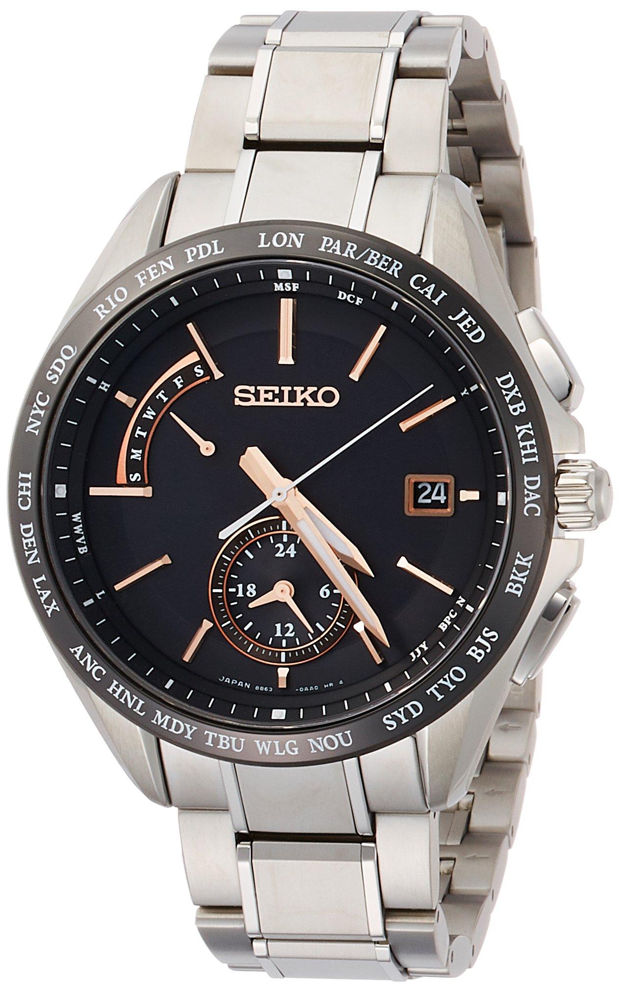 

Brightz Solar Radio Dual Time Titanium Модель SAGA243 Silver [Seiko Watch] Чоловічі