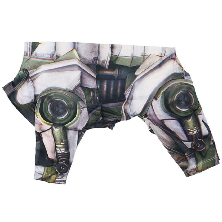 

Robot Dog Hoodie Clothes Cats Dog 4Leg Sweatshirt Halloween Mechanical Costume Hoodie Sweatshirt Pet Outfit L