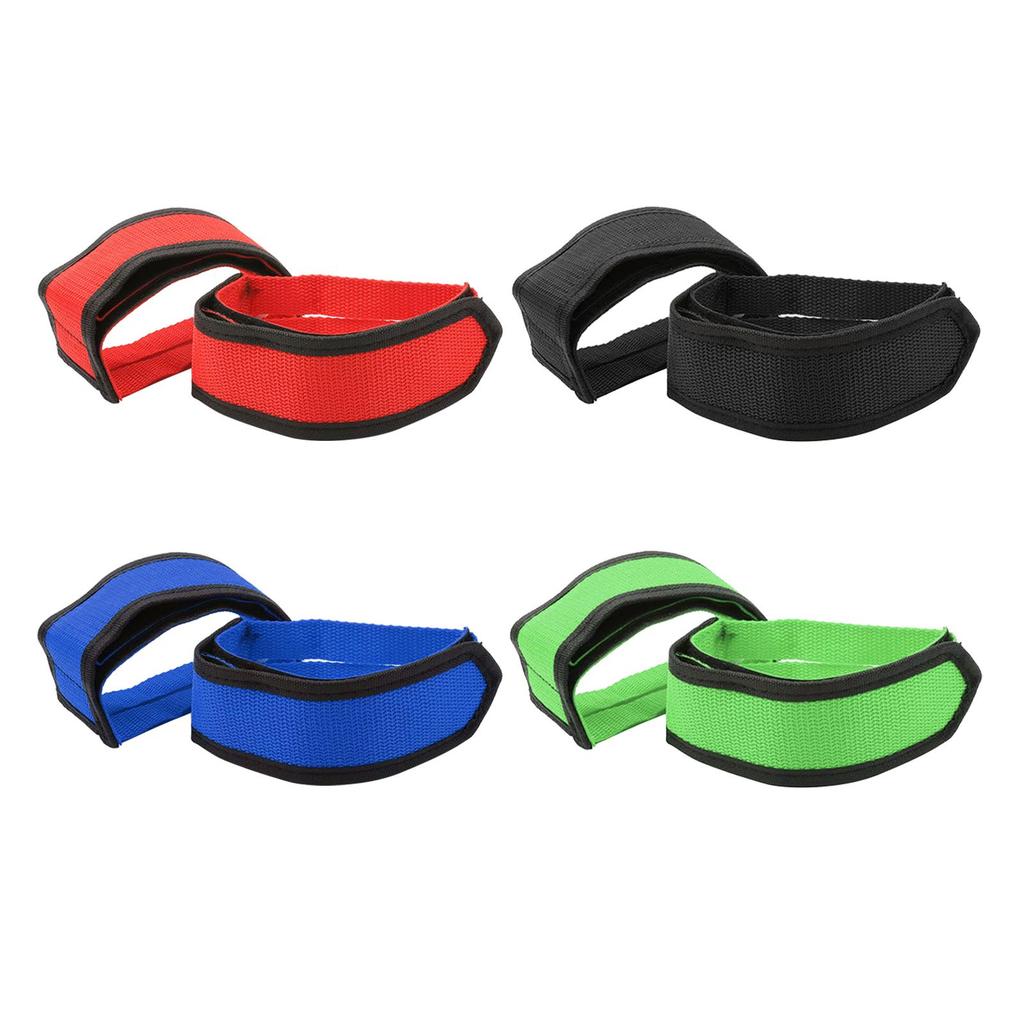 2 Pieces Bike Pedal Straps Foot Retention Fixed Gear Nylon Canvas No