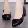  sapatos femininas women fashion light weight black patent leather spring slip on office work shoes lady pumps ab706