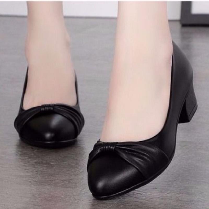 sapatos femininas women fashion light weight black patent leather spring slip on office work shoes lady pumps ab706